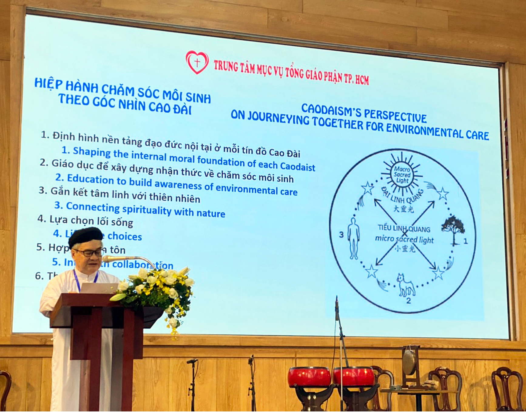 Hiệp hành chăm sóc môi sinh theo góc nhìn Cao Đài